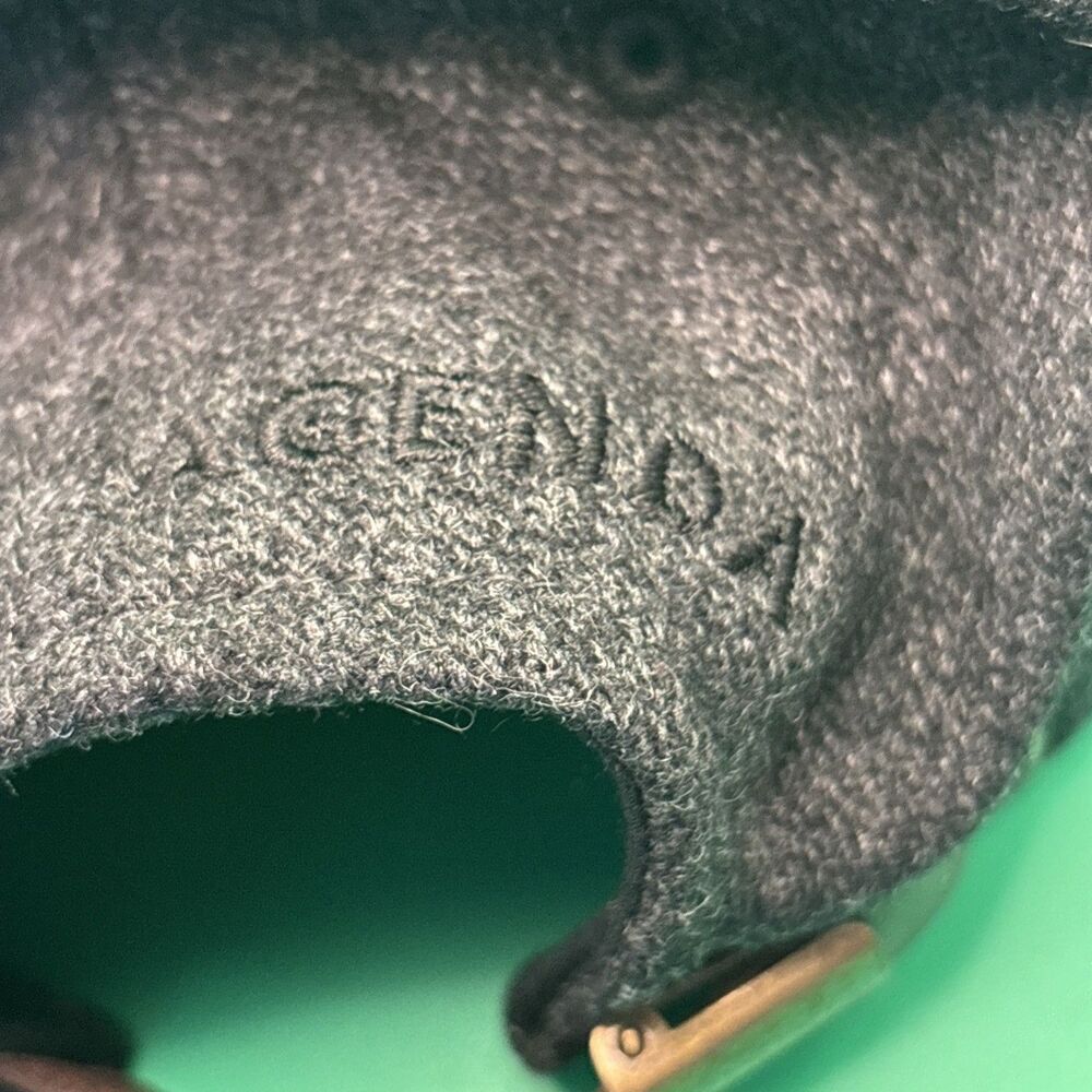 Poler x Agenda Campfire Wool Blend Strapback Hat Cap Black Leather One Size - Picture 8 of 9
